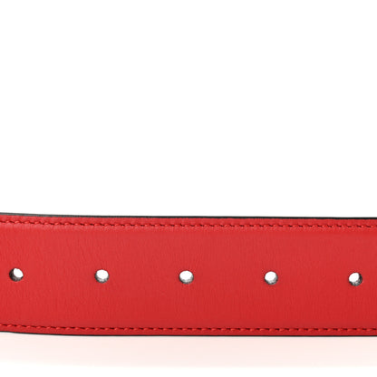 Gucci Moon Calfskin Interlocking G 37mm Belt 70 28 Vibrant Red 5 of 6