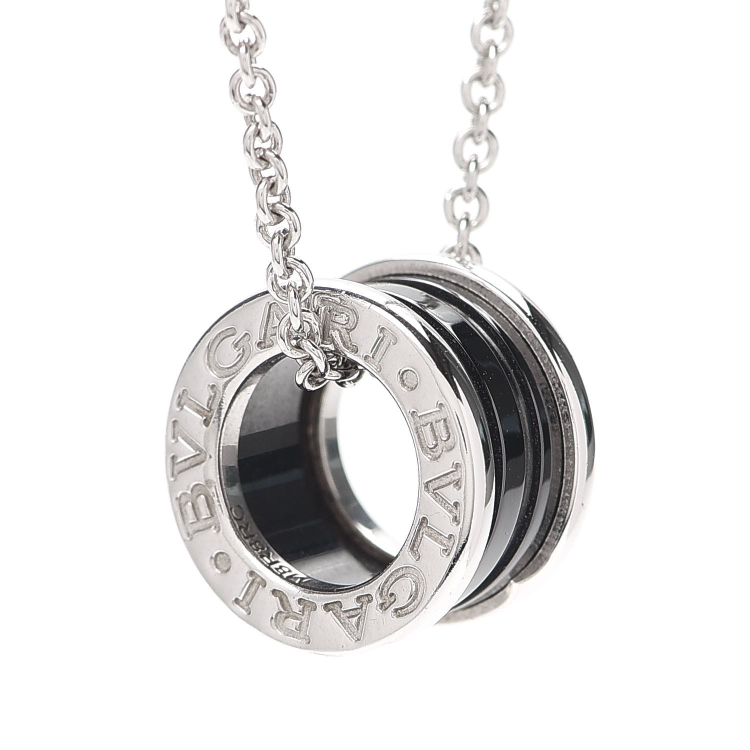 Bulgari Sterling Silver Ceramic Save The Children Pendant Necklace 6 of 6