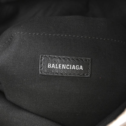 Balenciaga Metallized Arena Calfskin Small Monaco Chain Shoulder Bag Stone Beige 6 of 11