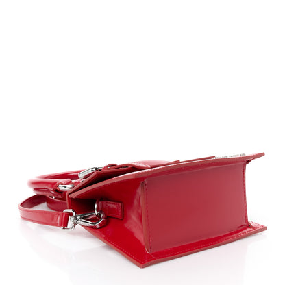 Jacquemus Glazed Calfskin Le Chiquito Boucle Moyen Red 4 of 9