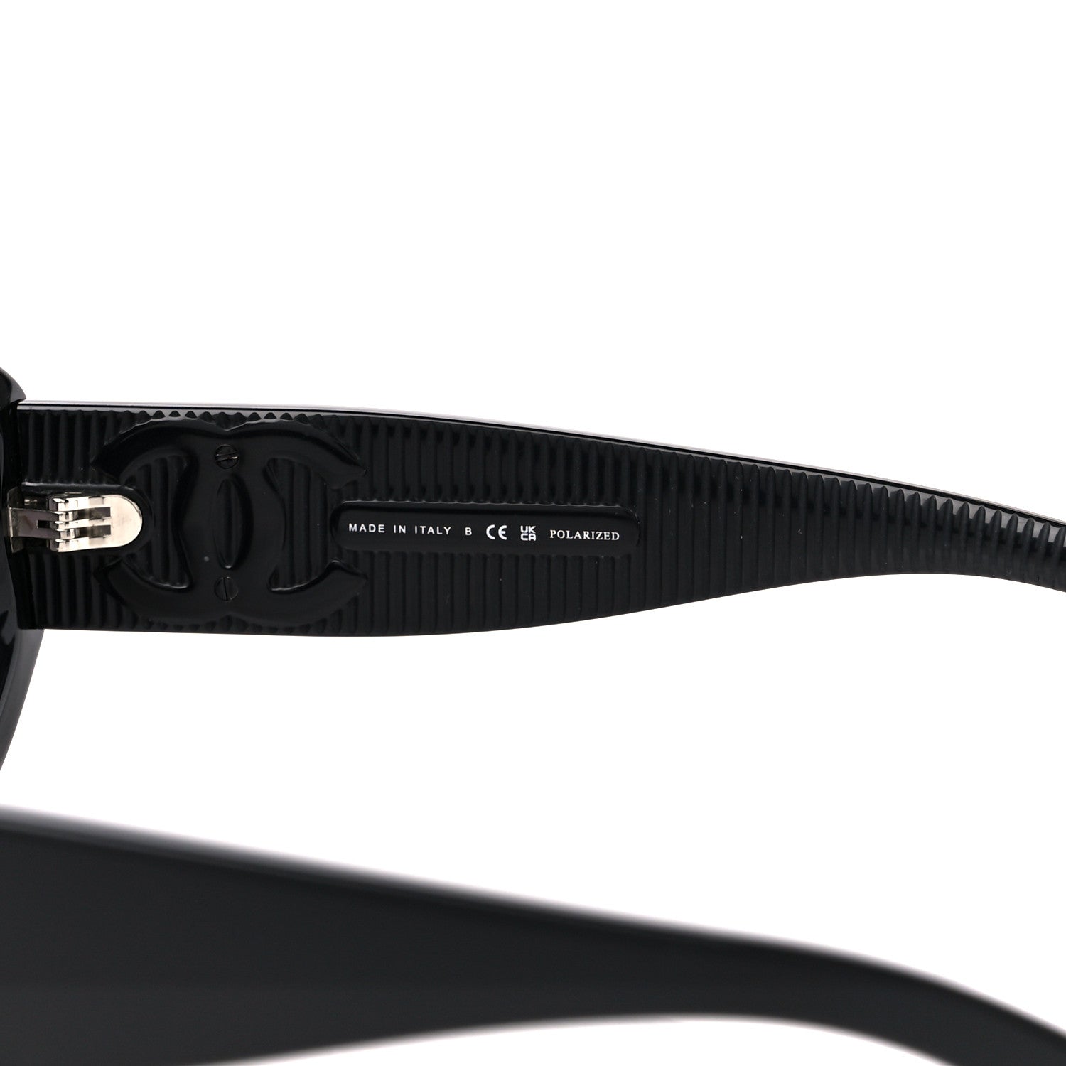Chanel Acetate Rectangle Sunglasses 5493-A Black 6 of 8