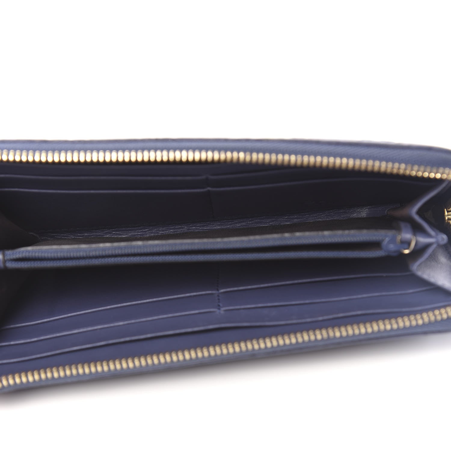 Gucci Guccissima Vitello Tender Donna Long Wallet Blue 5 of 8