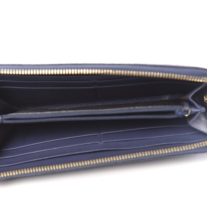 Gucci Guccissima Vitello Tender Donna Long Wallet Blue 5 of 8