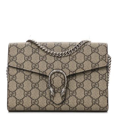 Gucci GG Supreme Monogram Mini Dionysus Chain Wallet Beige Taupe 1 of 10