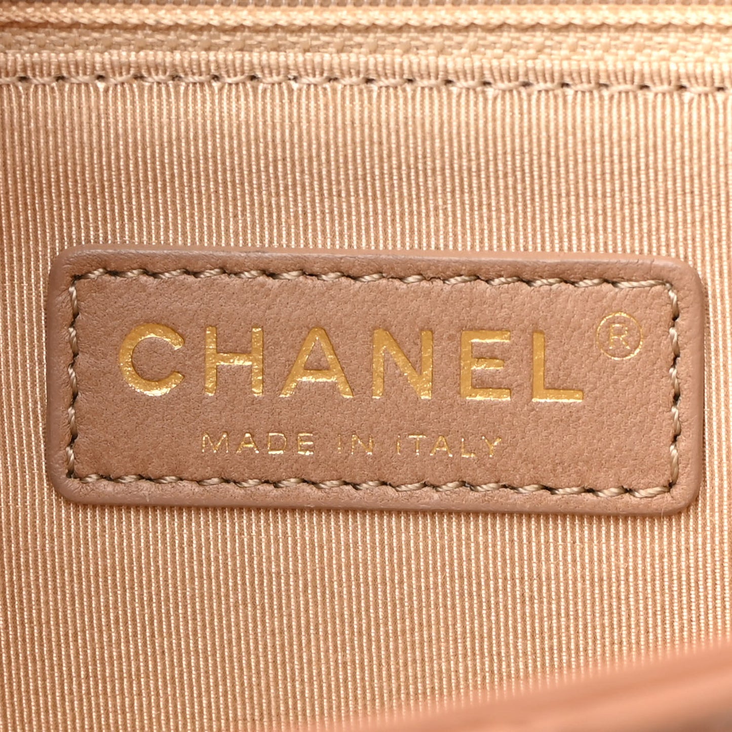 Calfskin Chevron Gabrielle Flap Brown