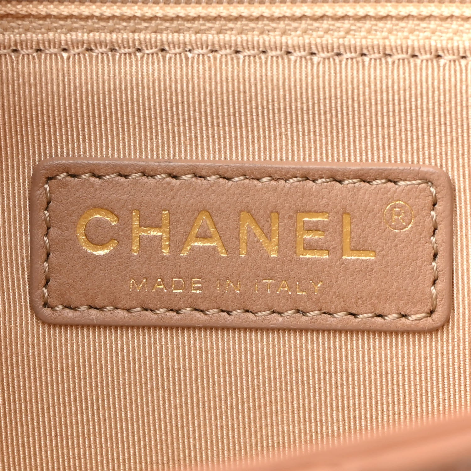 Chanel Calfskin Chevron Gabrielle Flap Brown 6 of 9