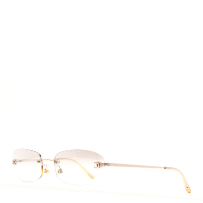 Chanel Metal Frameless Sunglasses 4002 Grey 1 of 7
