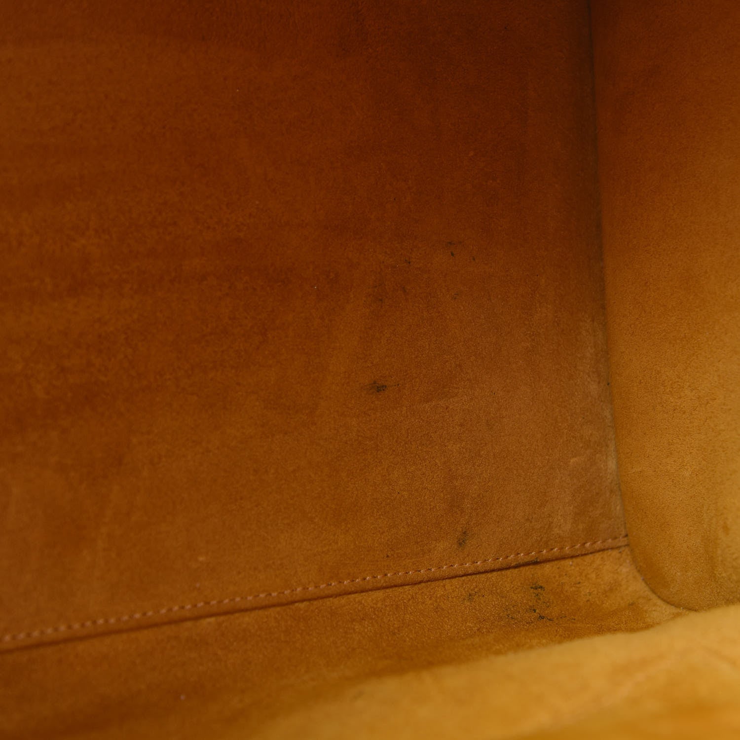Celine Drummed Calfskin Mini Luggage Ocre 23 of 23