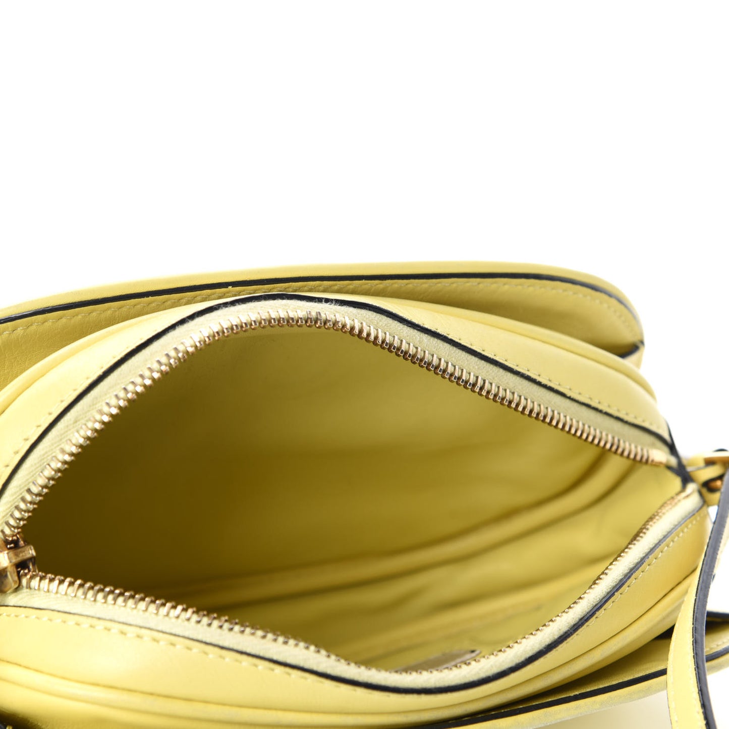 Vitello Small Logo Go Crossbody Bag Naples Yellow