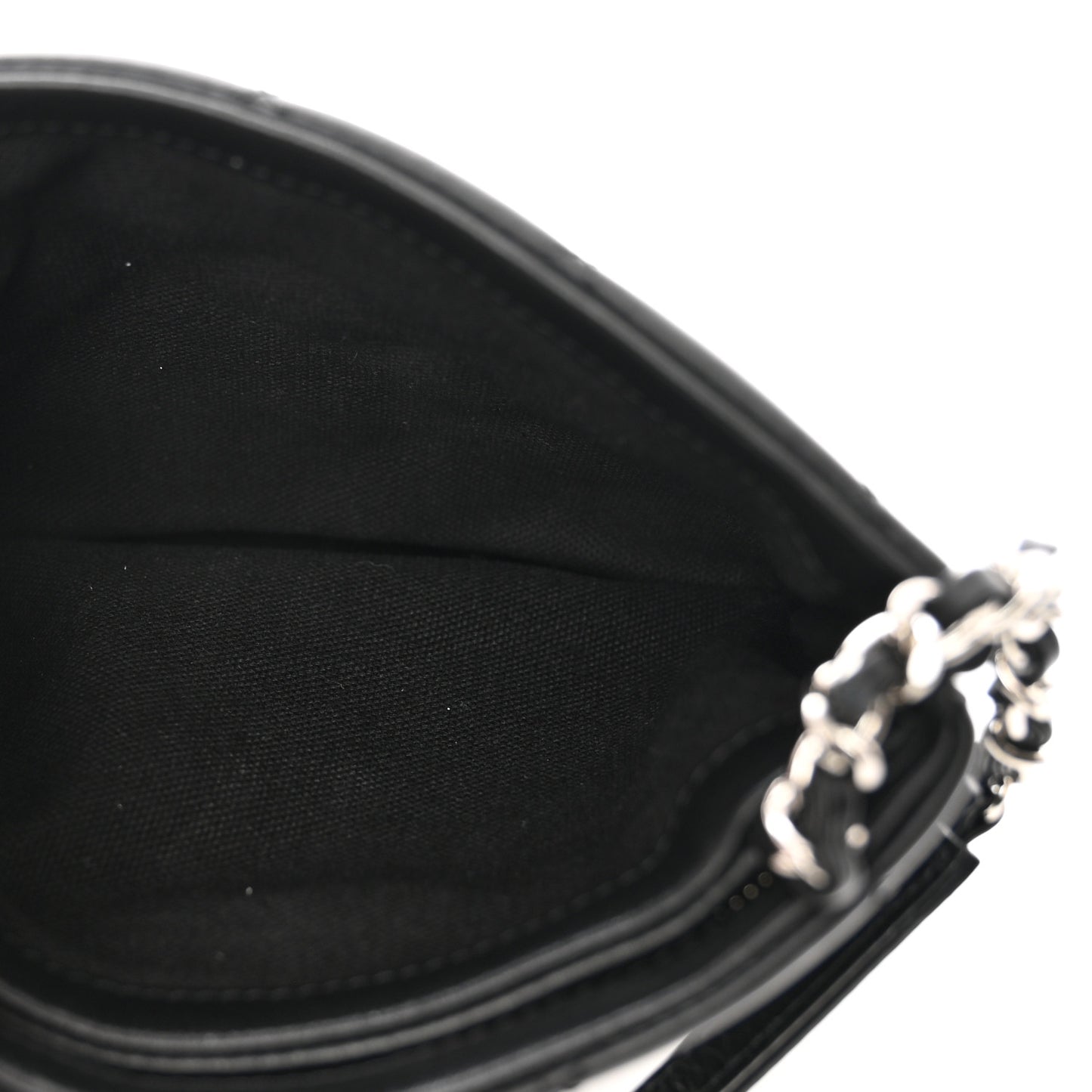 Lambskin Quilted Crossbody Bag Black