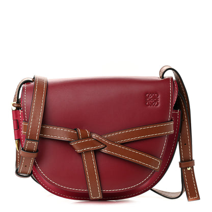 Loewe Calfskin Mini Gate Crossbody Bag Garnet Pomodoro 1 of 8