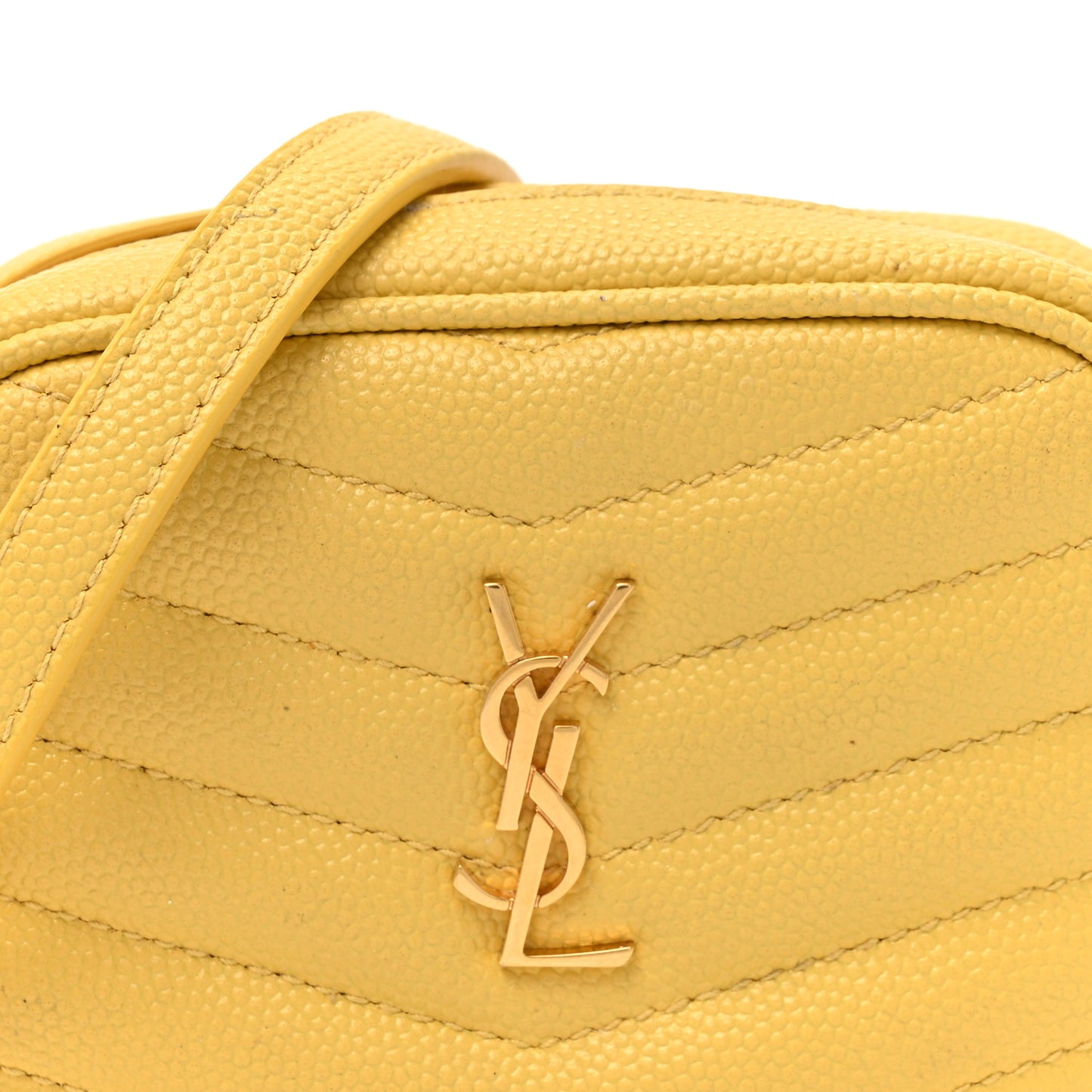 Grain De Poudre Matelasse Monogram Baby Lou Camera Bag Light Chartreuse