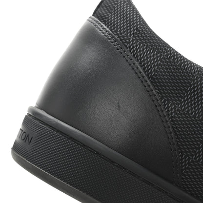 Louis Vuitton Calfskin Nylon Damier Offshore Sneakers 11 Black 9 of 9