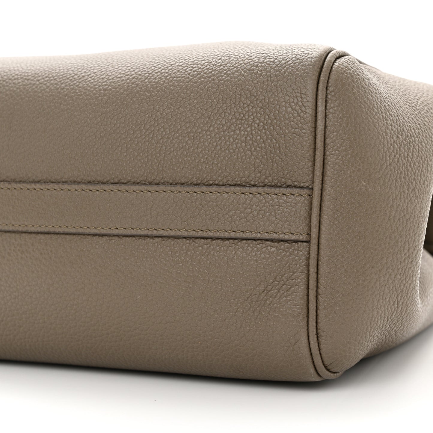 Grained Calfskin Small Folded Cabas Taupe