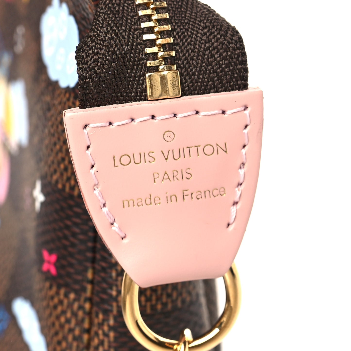 Damier Ebene 2020 Christmas Animation Big Wheel Mini Pochette Accessories Rose Ballerine