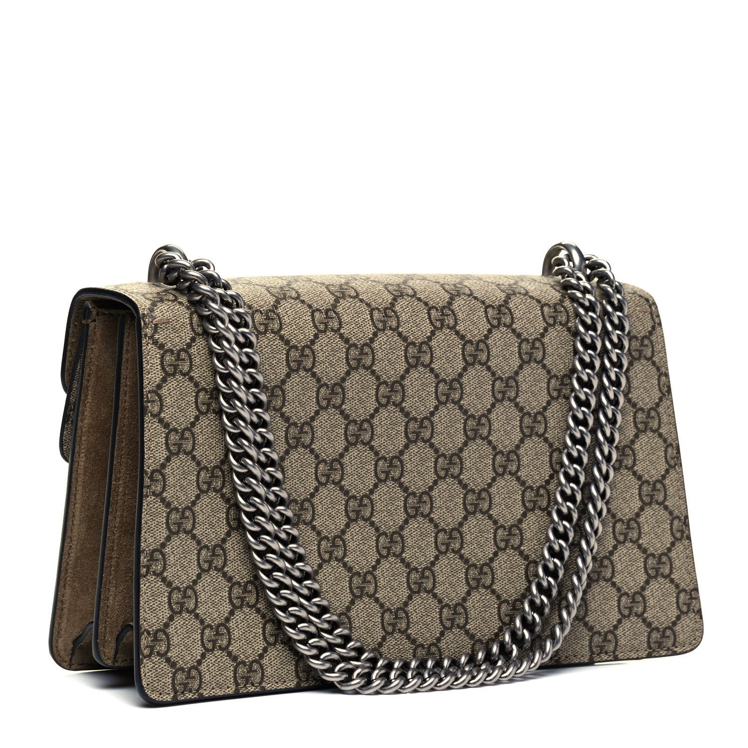 Gucci GG Supreme Monogram Small Dionysus Shoulder Bag Taupe 3 of 9