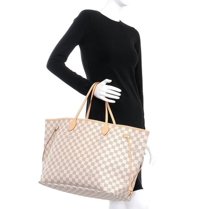 Louis Vuitton Damier Azur Neo Neverfull GM Rose Ballerine 2 of 8