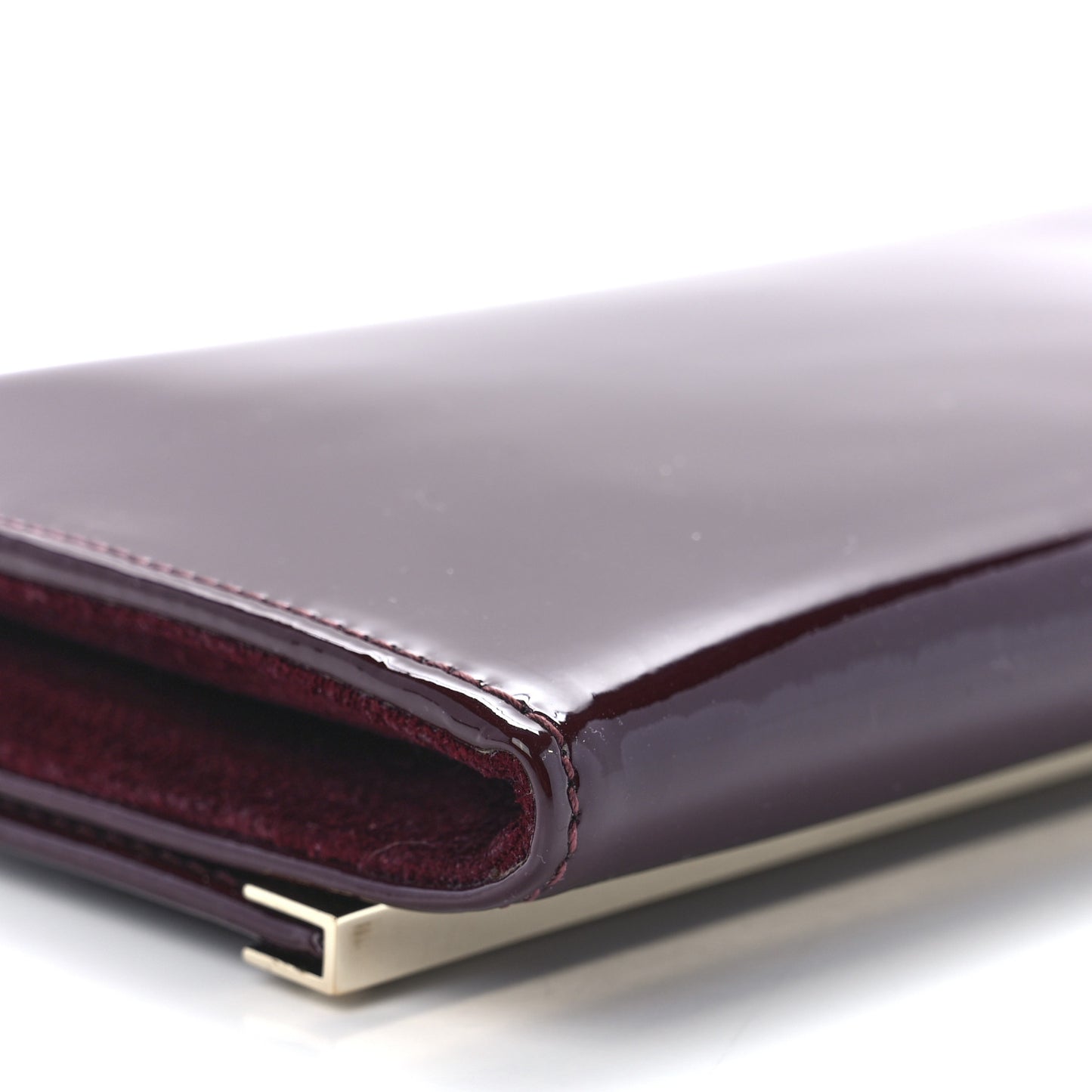 Patent Milla Wallet on Chain Bordeaux