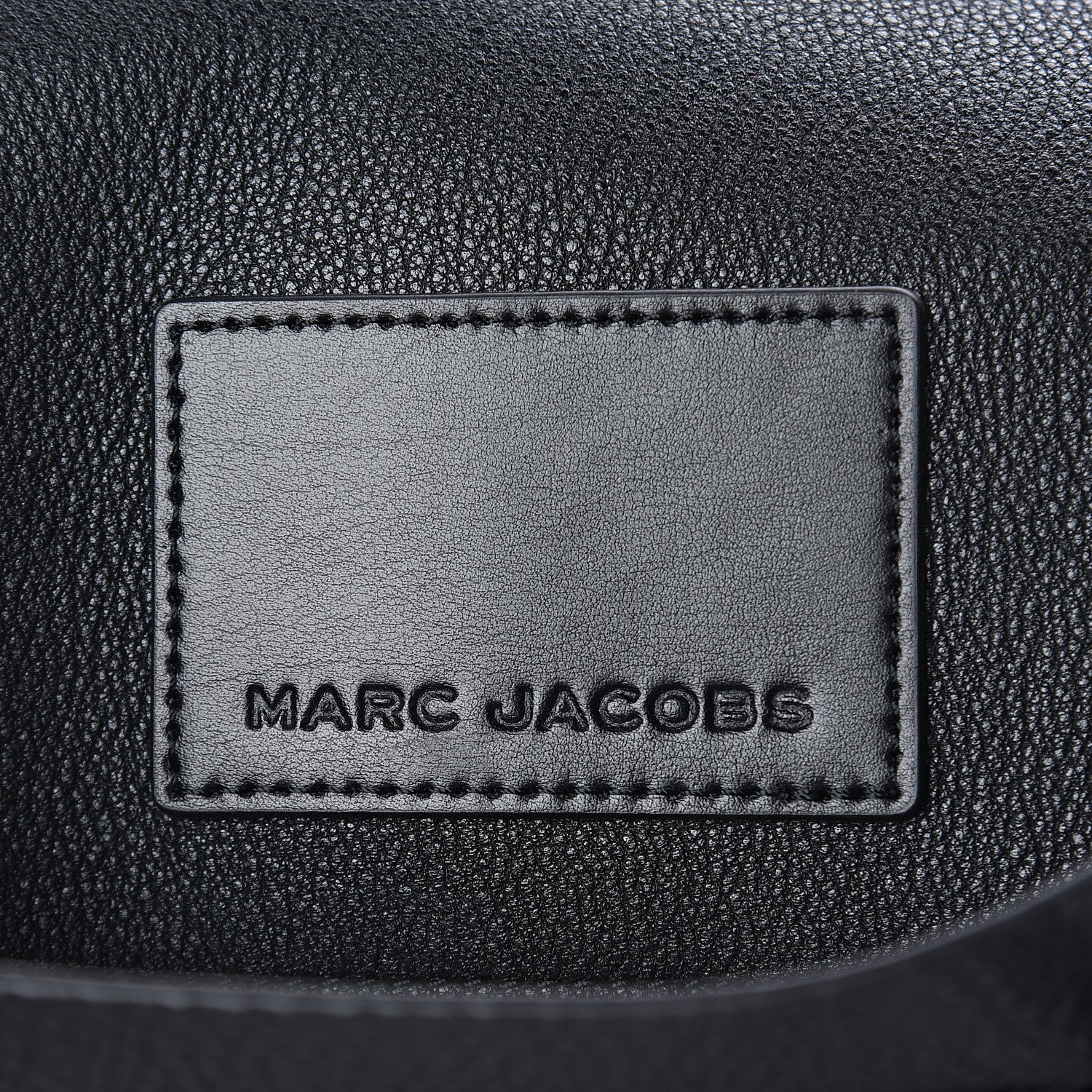 Marc Jacobs Grained Calfskin The Tag Tote Black 5 of 8