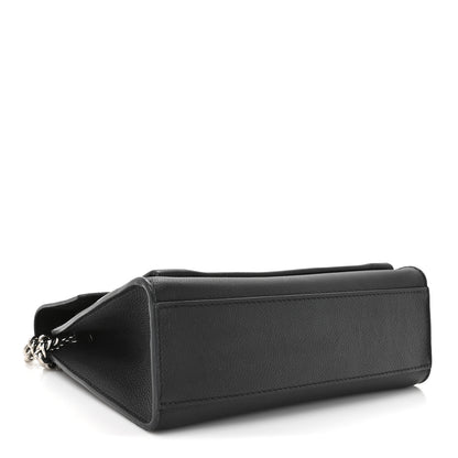 Louis Vuitton Soft Calfskin Mylockme Chain Bag BB Black 4 of 12