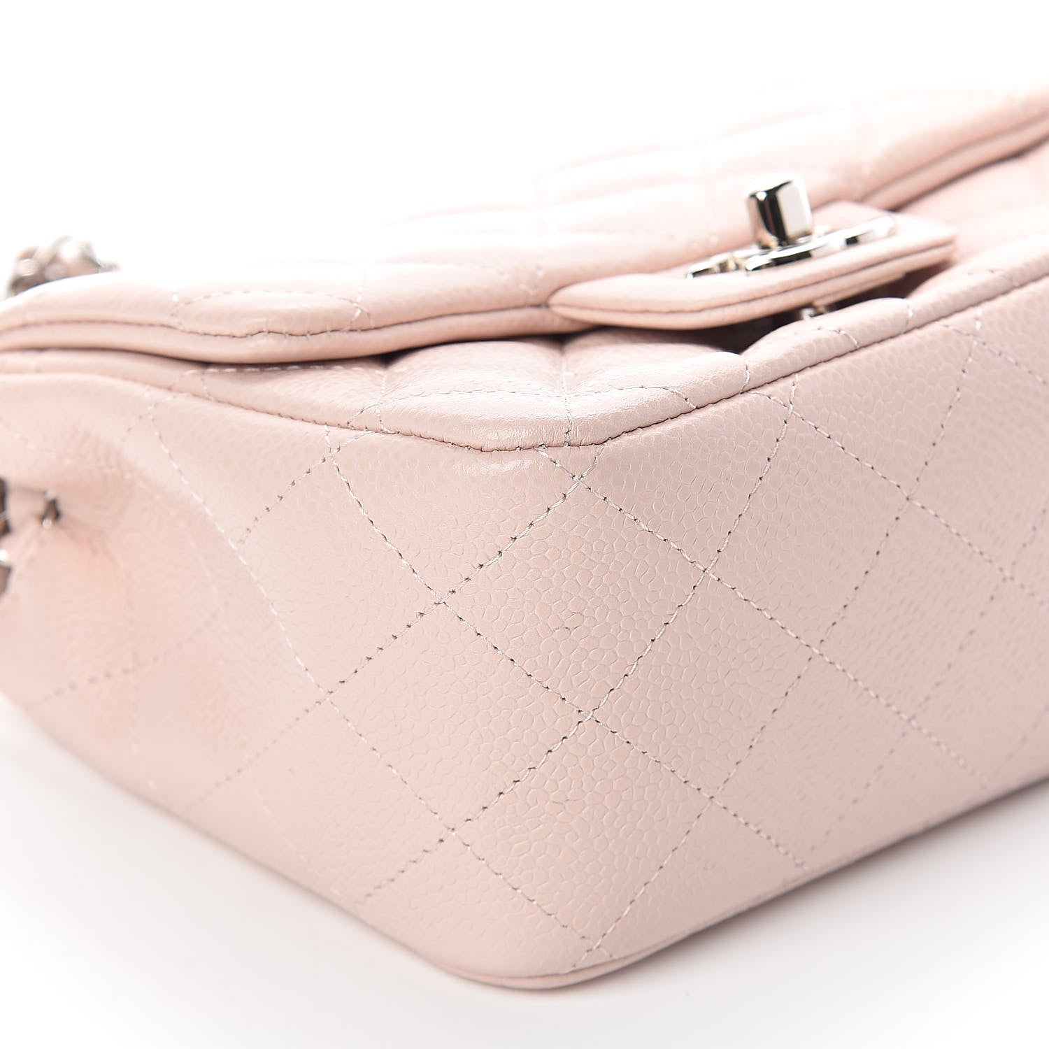 Chanel Caviar Quilted Mini Square Flap Pink 8 of 10