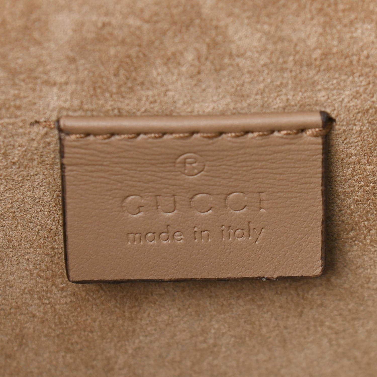 Gucci GG Supreme Monogram Suede Crystal Small Dionysus Shoulder Bag Beige Ebony Taupe 5 of 8