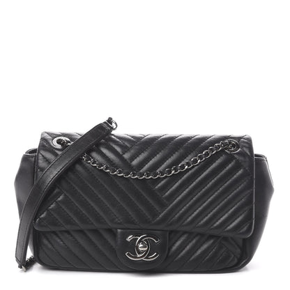 Chanel Lambskin Small CC Crossing Flap Black 1 of 12