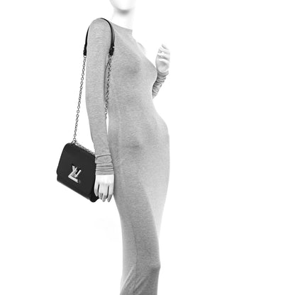 Louis Vuitton Epi Twist Shoulder Bag MM Black 2 of 9