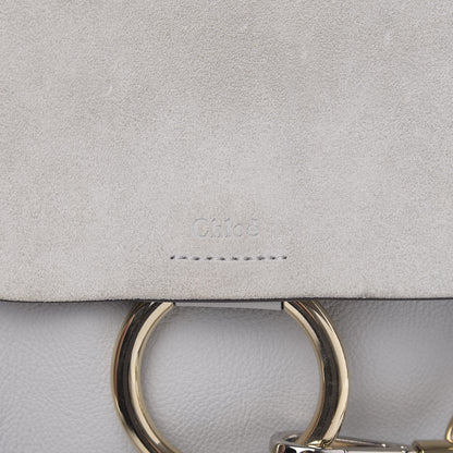 Chloe Suede Calfskin Small Faye Backpack Airy Grey 7 of 11