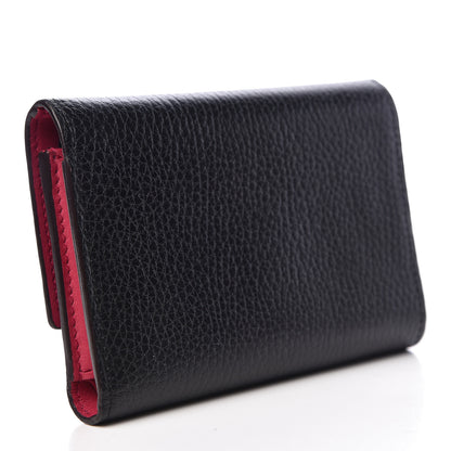 Louis Vuitton Taurillon Capucines Compact Wallet Black 3 of 8