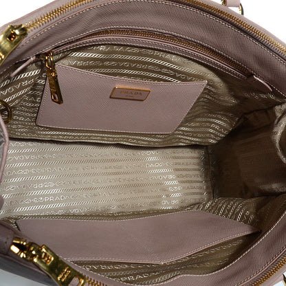 Prada Saffiano Lux Medium Double Zip Tote Cammeo 5 of 11