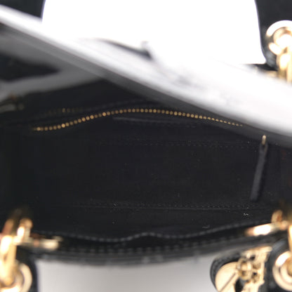 Christian Dior Patent Cannage Mini Lady Dior Black 5 of 12