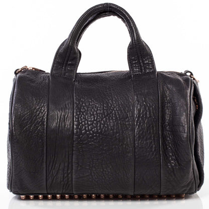 Alexander Wang Leather Rocco w Rose Gold Hardware Black 1 of 7