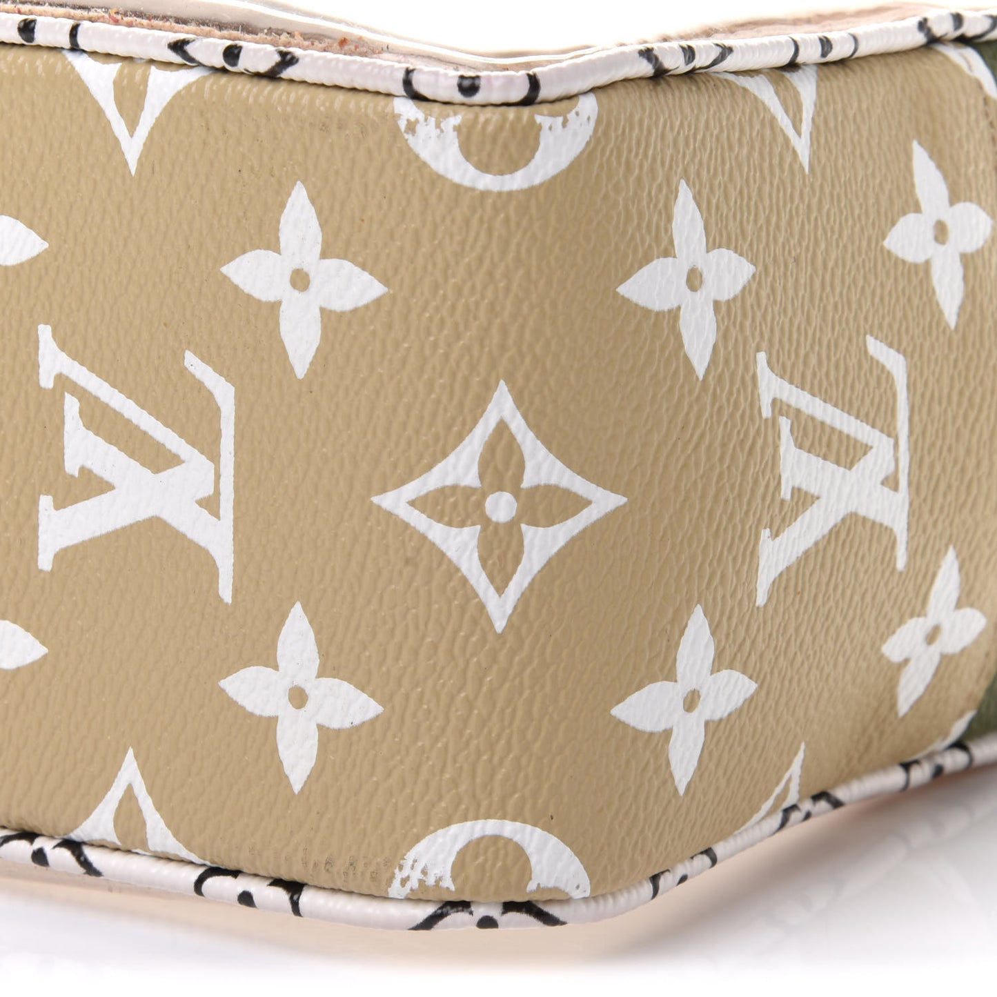Monogram Giant Beach Pouch Kaki