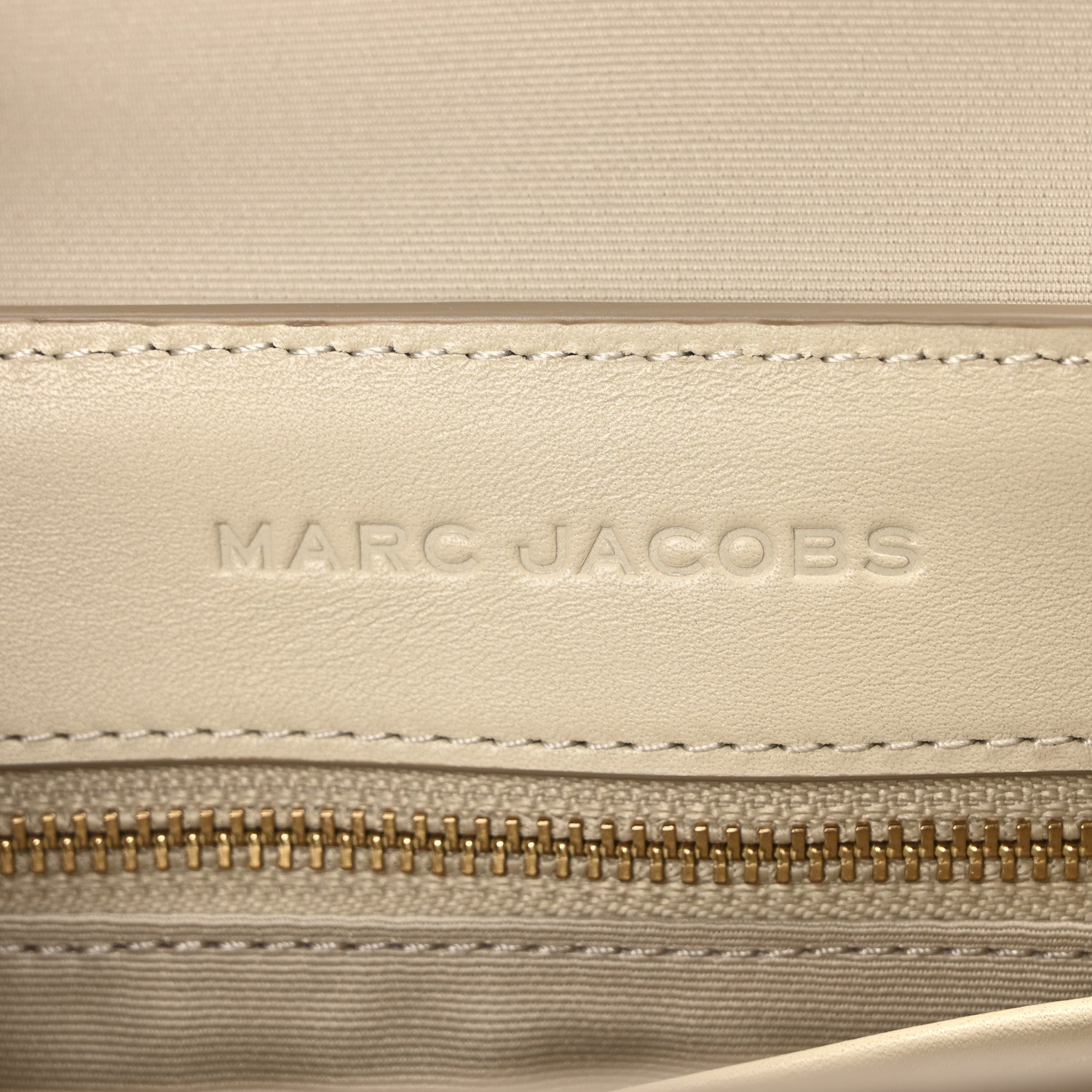 Marc Jacobs Calfskin Large The Covered J Marc Saddle Bag Cloud White 6 of 9