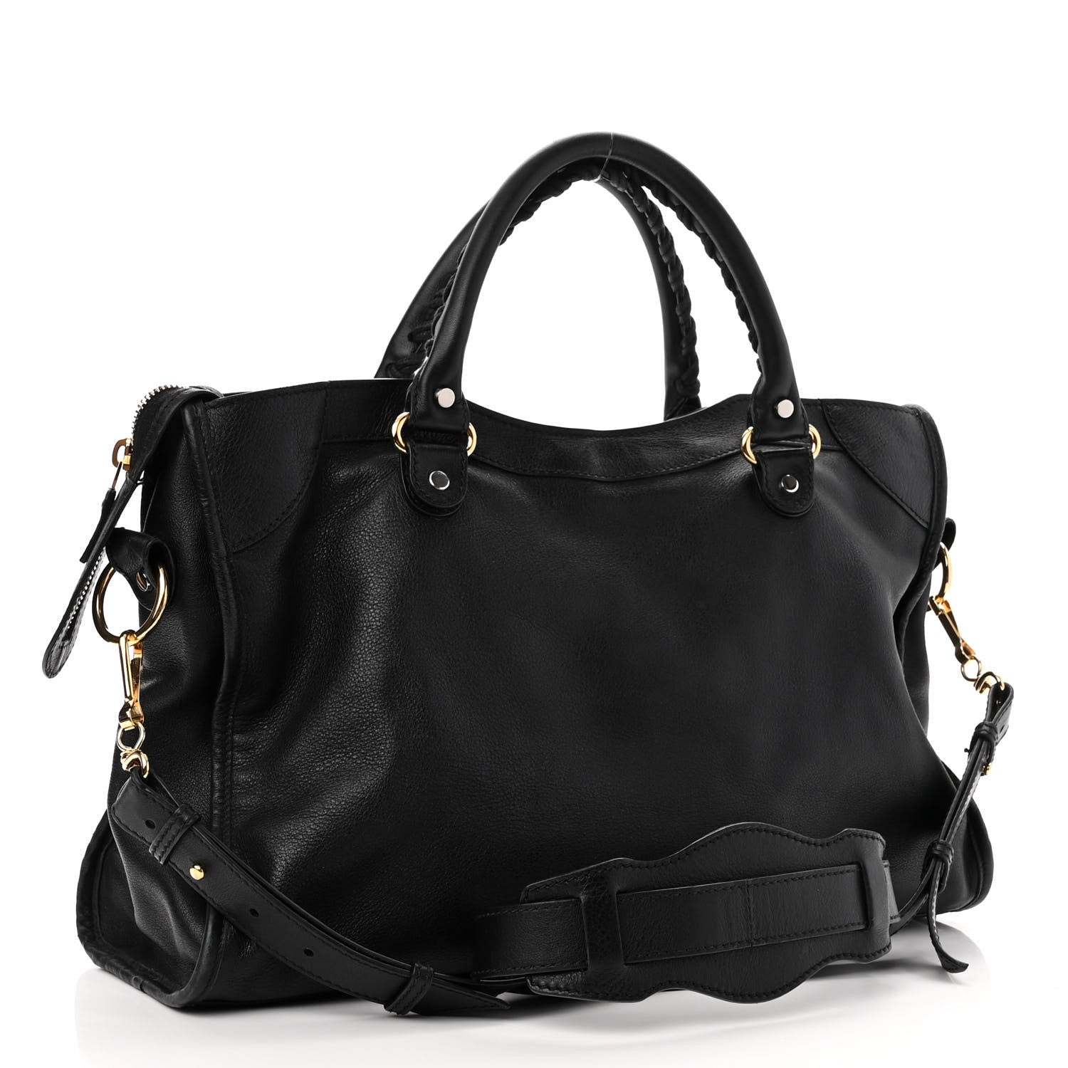 Balenciaga Veau Amp Plate Gold Hardware City Black 3 of 12