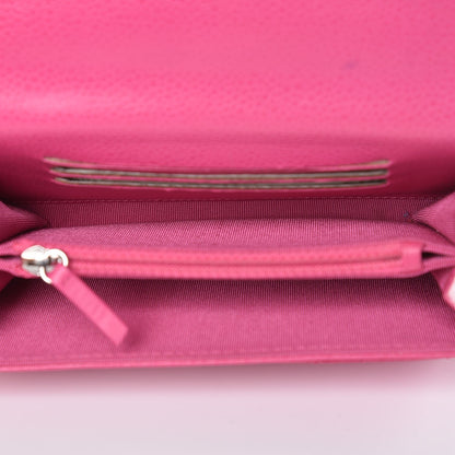 Chanel Caviar Quilted Small Flap Wallet Pink 5 of 11