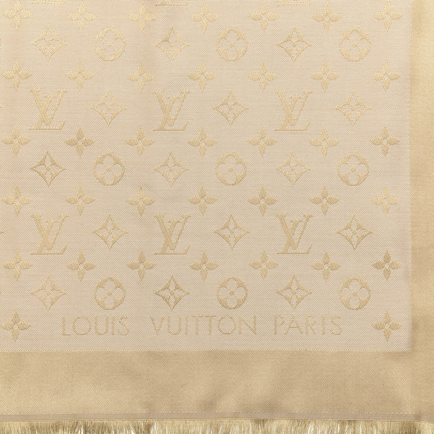 Louis Vuitton Silk Wool Monogram Denim Shawl Rose 2 of 2