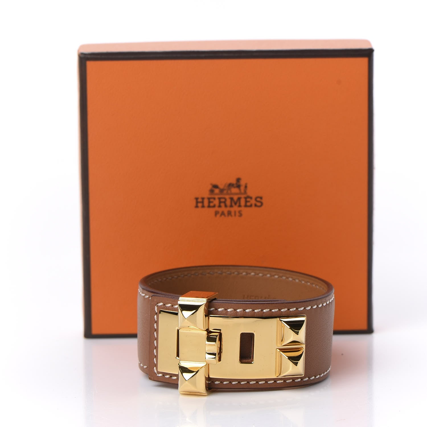 Hermes Swift Collier de Chien CDC 24 Bracelet T2 Gold 6 of 6