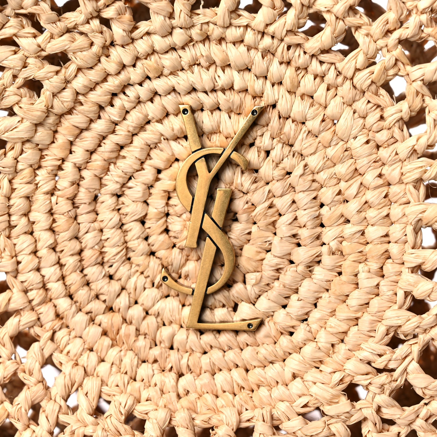 Raffia Sac Round Naturel