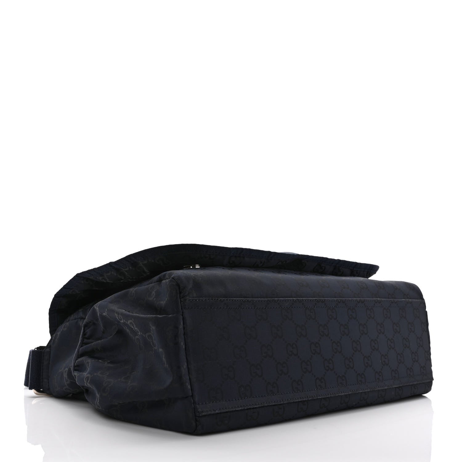 Gucci Nylon Monogram Messenger Diaper Bag Navy 4 of 10
