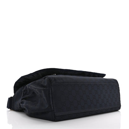 Gucci Nylon Monogram Messenger Diaper Bag Navy 4 of 10