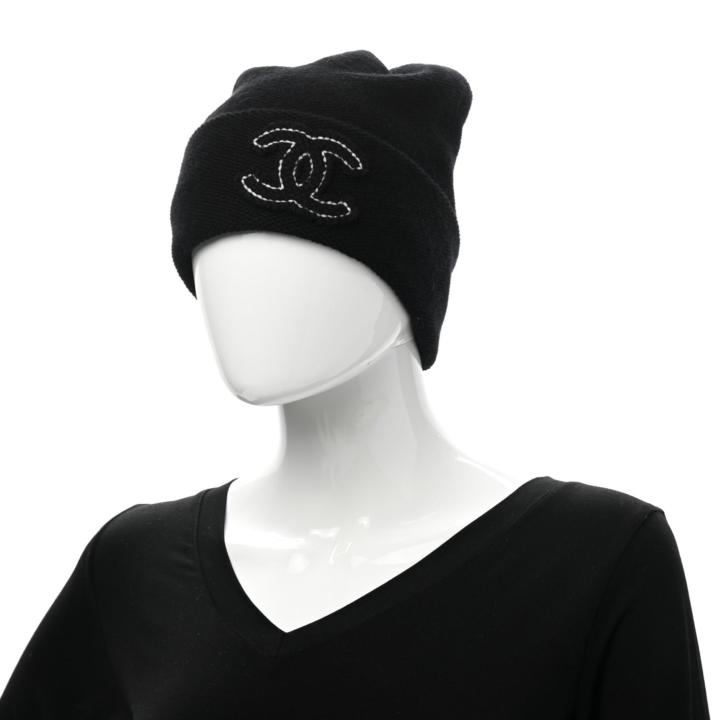 Cashmere CC Beanie Hat Black