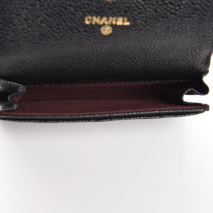 Chanel Caviar Quilted Flap Card Holder Black 5 of 9