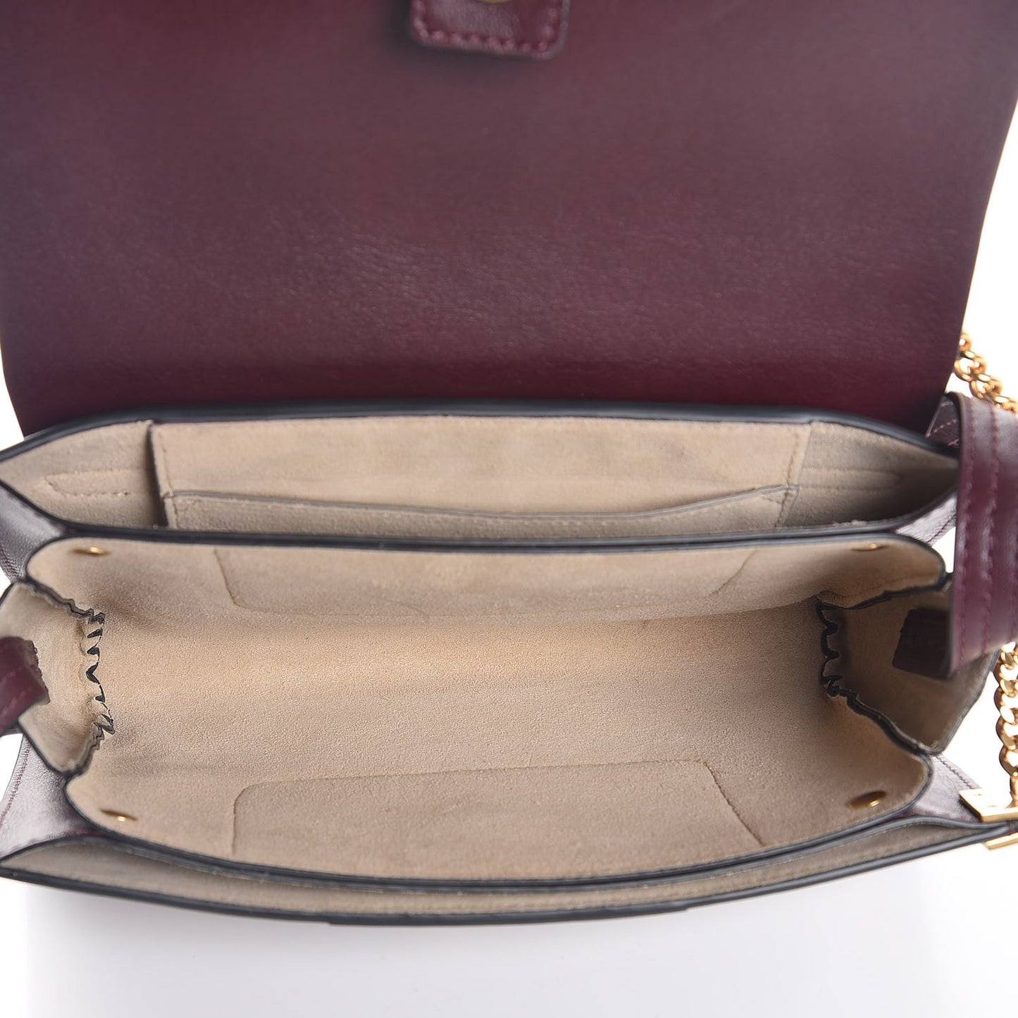 Suede Calfskin Studded Small Faye Shoulder Bag Dark Purple
