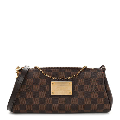 Louis Vuitton Damier Ebene Eva Clutch 1 of 8