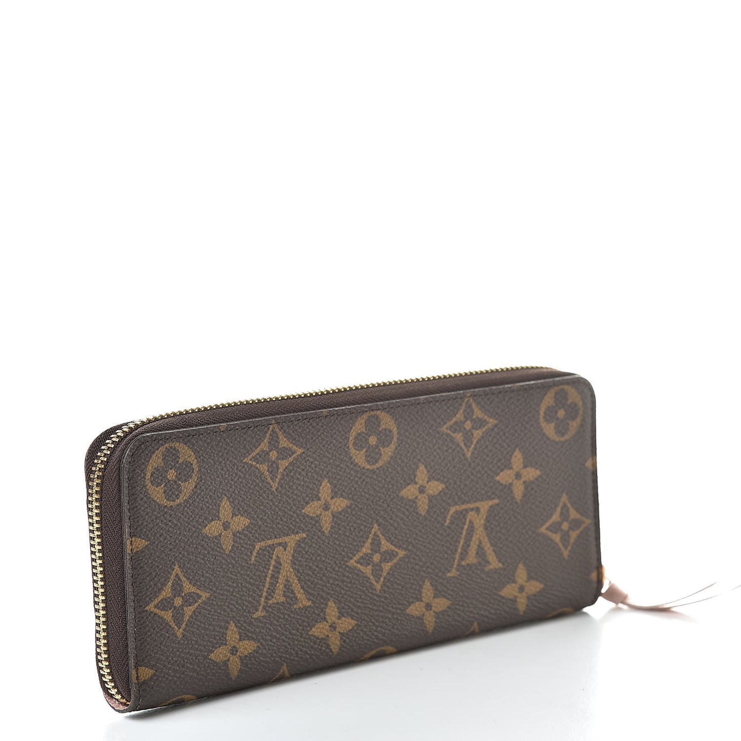 Monogram Clemence Wallet Rose Ballerine
