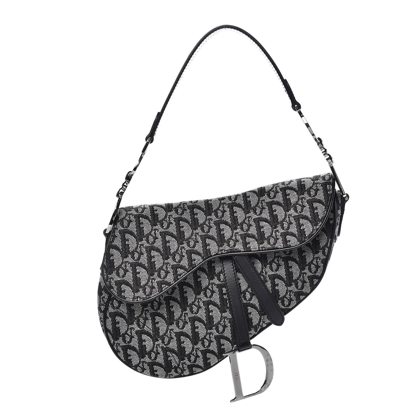 Monogram Saddle Bag Black