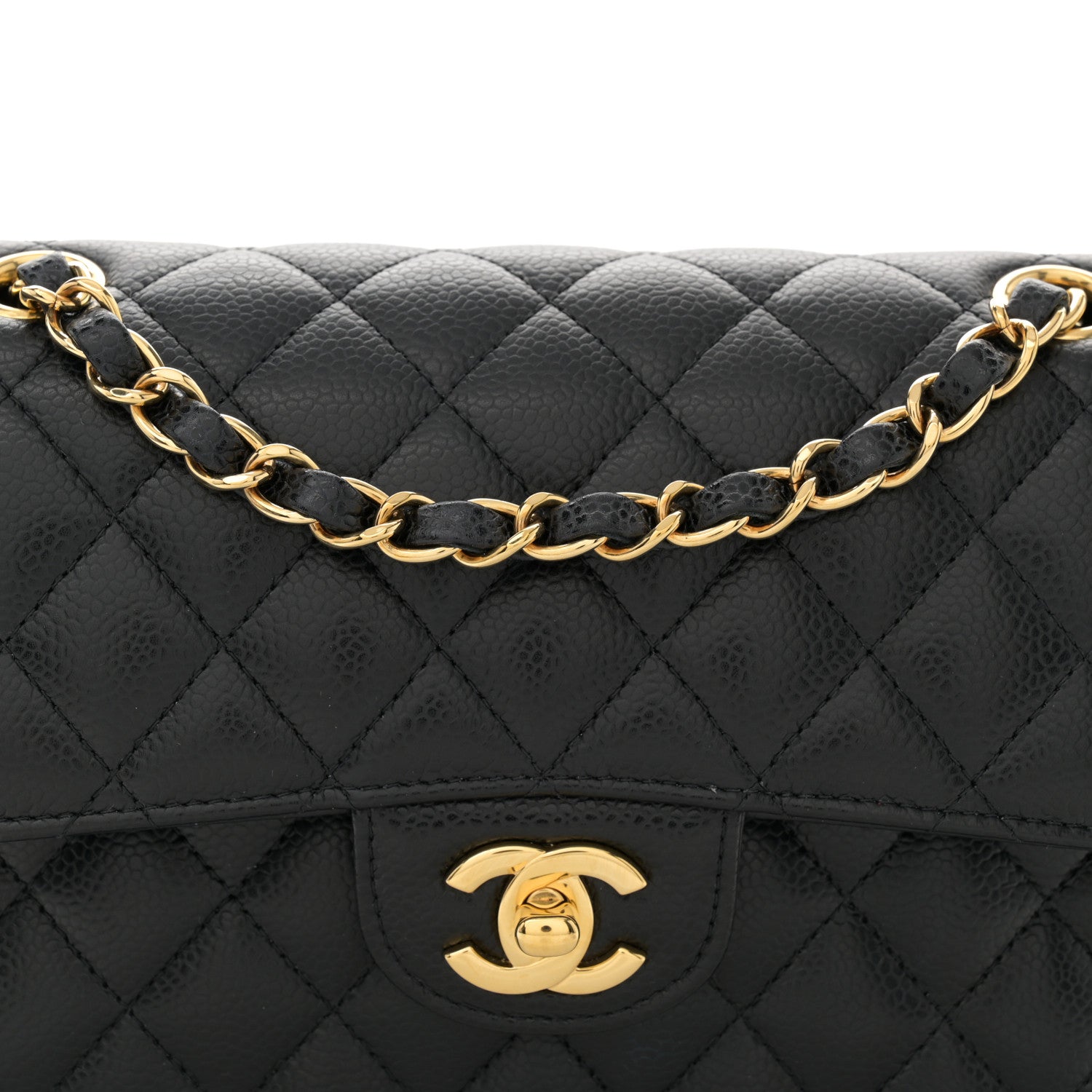 Chanel Caviar Quilted Small Double Flap Black 8 of 11