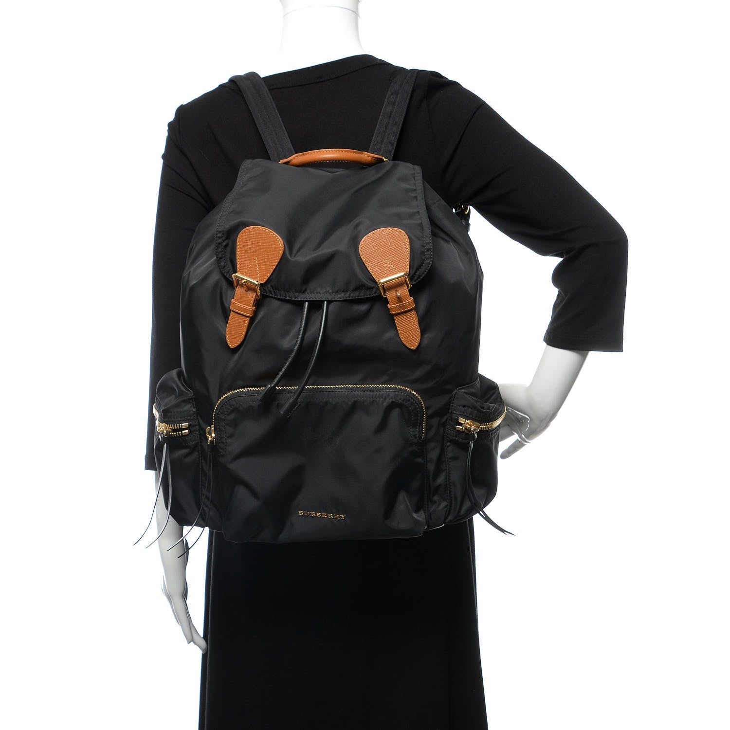 Burberry Nylon Medium Rucksack Backpack Black 2 of 10